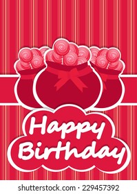 illustrated birthday cards candy jar
