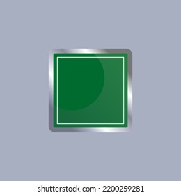 Illustrated Blank Green Signboard Template