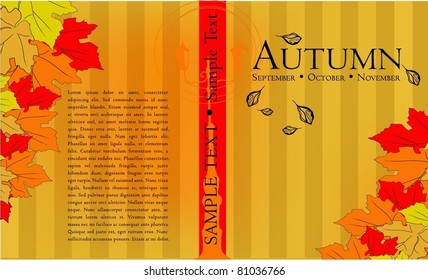 illustrated book cover design - vector illustration