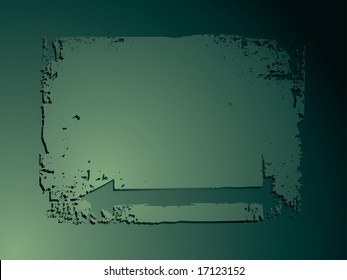 Illustrated border in green with room to add your own copy