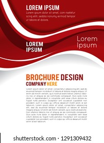 Illustrated business presentation. Magazine cover, business brochure template.