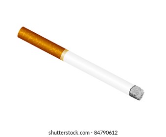 Illustrated Cigarette - Vector Illustration. (high resolution JPEG also available).
