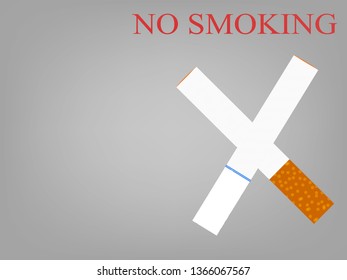 Illustrated cigarettes on a gray-gray background