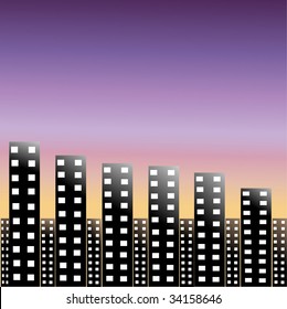 illustrated city