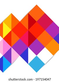 Illustrated colorful layout with abstraction.