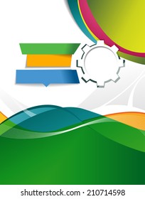Illustrated colorful layout with abstraction.