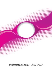 Illustrated colorful layout with abstraction.