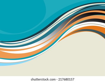 Illustrated colorful layout with abstraction.