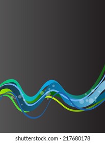 Illustrated colorful layout with abstraction.