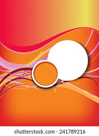 Illustrated colorful layout with abstraction. 