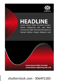 Illustrated colorful layout with abstraction
