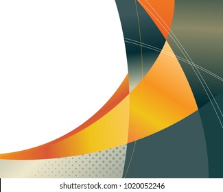 Illustrated colorful layout with abstraction. Magazine cover, business brochure template.