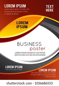 Illustrated colorful layout with abstraction. Magazine cover, business brochure template.