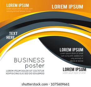 Illustrated colorful layout with abstraction. Magazine cover, business brochure template.