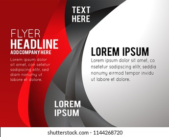 Illustrated colorful layout with abstraction. Magazine cover, business brochure template.