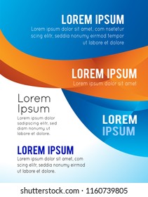 Illustrated colorful layout with abstraction. Magazine cover, business brochure template.