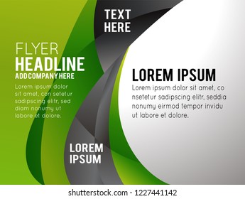 Illustrated colorful layout with abstraction. Magazine cover, business brochure template.