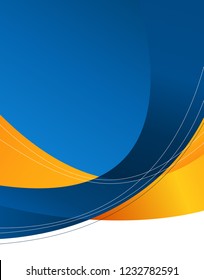Illustrated colorful layout with abstraction. Magazine cover, business brochure template.