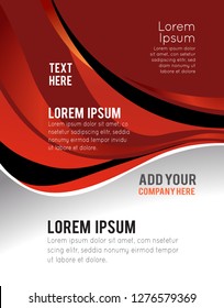 Illustrated colorful layout with abstraction. Magazine cover, business brochure template.