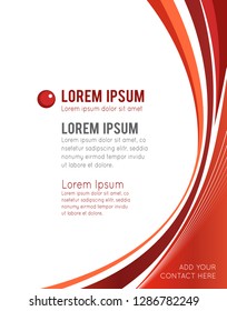 Illustrated colorful layout with abstraction. Magazine cover, business brochure template.