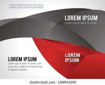 Illustrated colorful layout with abstraction. Magazine cover, business brochure template.