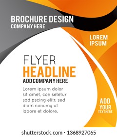 Illustrated colorful layout with abstraction. Magazine cover, business brochure template.