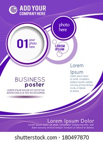 Illustrated colorful layout with abstraction. Magazine cover, business brochure template.