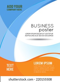 Illustrated colorful layout with abstraction. Magazine cover, business brochure template.