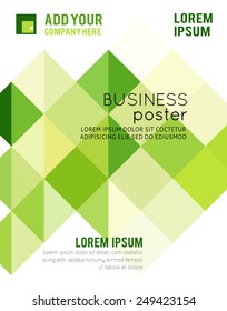 Illustrated colorful layout with abstraction. Magazine cover, business brochure template.