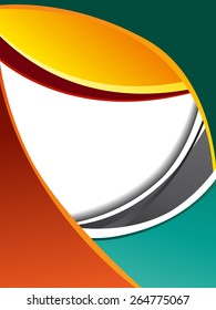 Illustrated colorful layout with abstraction. Magazine cover, business brochure template.