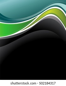 Illustrated colorful layout with abstraction. Magazine cover, business brochure template.