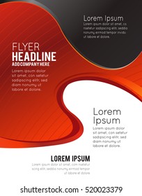 Illustrated colorful layout with abstraction. Magazine cover, business brochure template.
