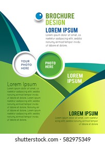 Illustrated colorful layout with abstraction. Magazine cover, business brochure template.