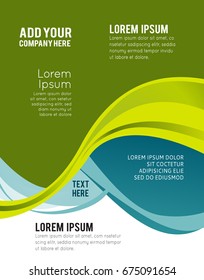 Illustrated colorful layout with abstraction. Magazine cover, business brochure template.