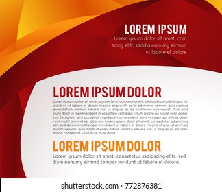 Illustrated colorful layout with abstraction. Magazine cover, business brochure template.