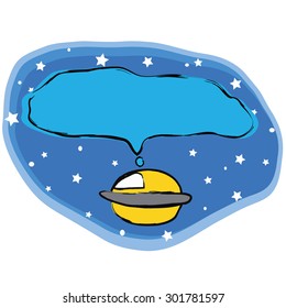Illustrated Comics the universe  star and UFO