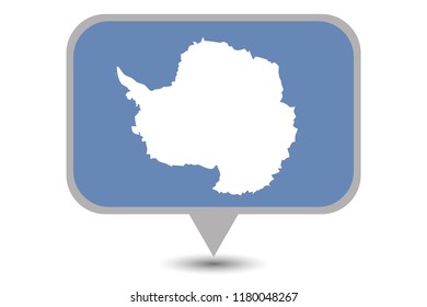 An Illustrated Country Flag of  Antartica