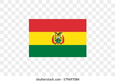 An Illustrated Country Flag of  Bolivia