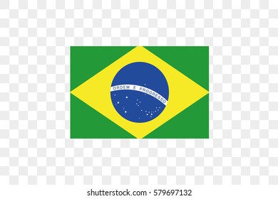An Illustrated Country Flag of  Brazil