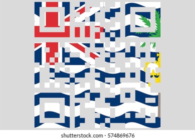 An Illustrated Country Flag of British Indian Ocean Territory