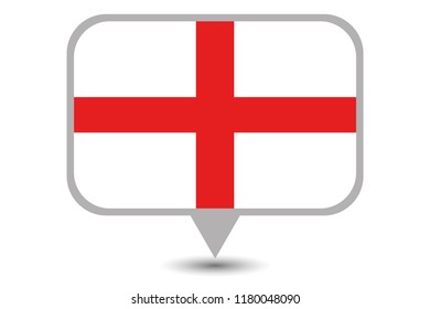 An Illustrated Country Flag of  England