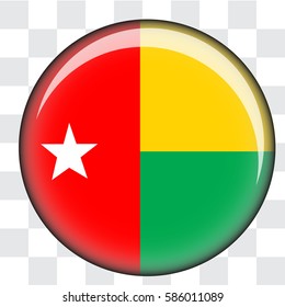 An Illustrated Country Flag of Guinea Bissau