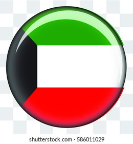 An Illustrated Country Flag of Kuwait