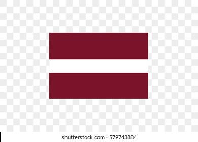 An Illustrated Country Flag of Latvia