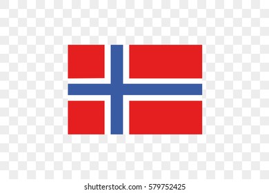 An Illustrated Country Flag of Norway