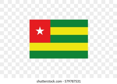 An Illustrated Country Flag of  Togo
