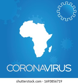 Illustrated Country Shape of Africa