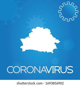 Forma de país ilustrada de Bielorrusia