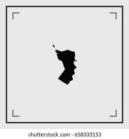 An Illustrated Country Shape of Oman