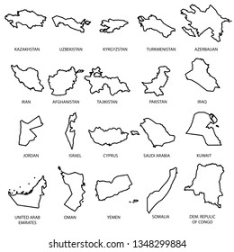 An Illustrated Country Shape Pack